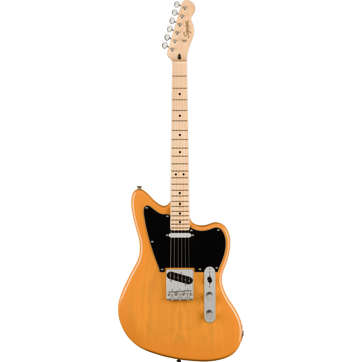 Squier Paranormal Offset Telecaster, Maple Fingerboard, Black Pickguard - Butterscotch Blonde