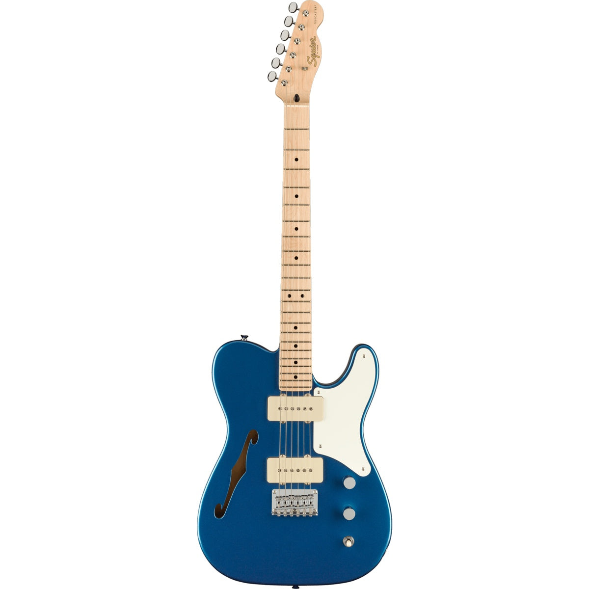 Squier Paranormal Cabronita Telecaster Thinline, Maple Fingerboard, Parchment Pickguard - Lake Placid Blue