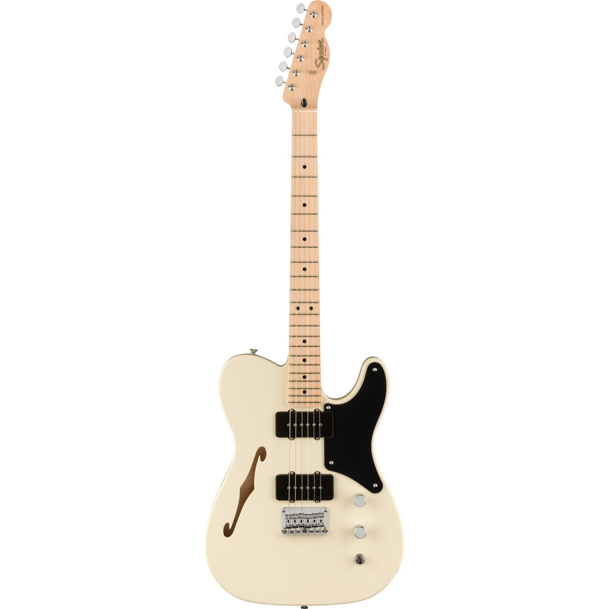 Squier Paranormal Carbronita Telecaster® Thinline, Maple Fingerboard - Olympic White
