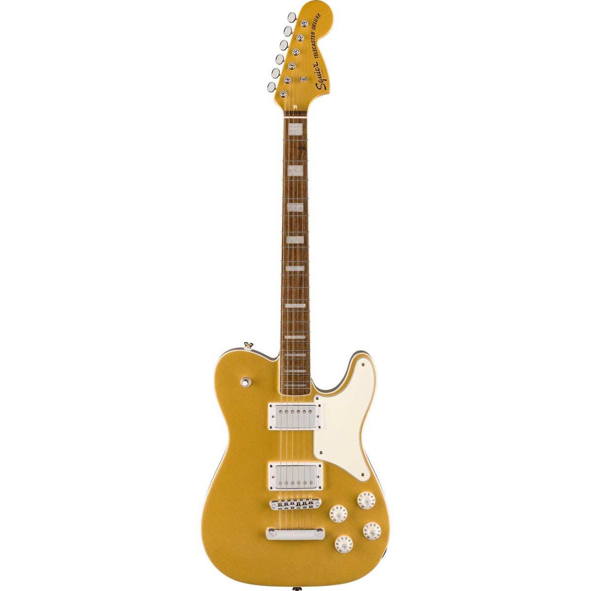 SQUIER Limited Edition Paranormal Troublemaker Telecaster Deluxe, Laurel Fingerboard, Parchment Pickguard, Aztec Gold