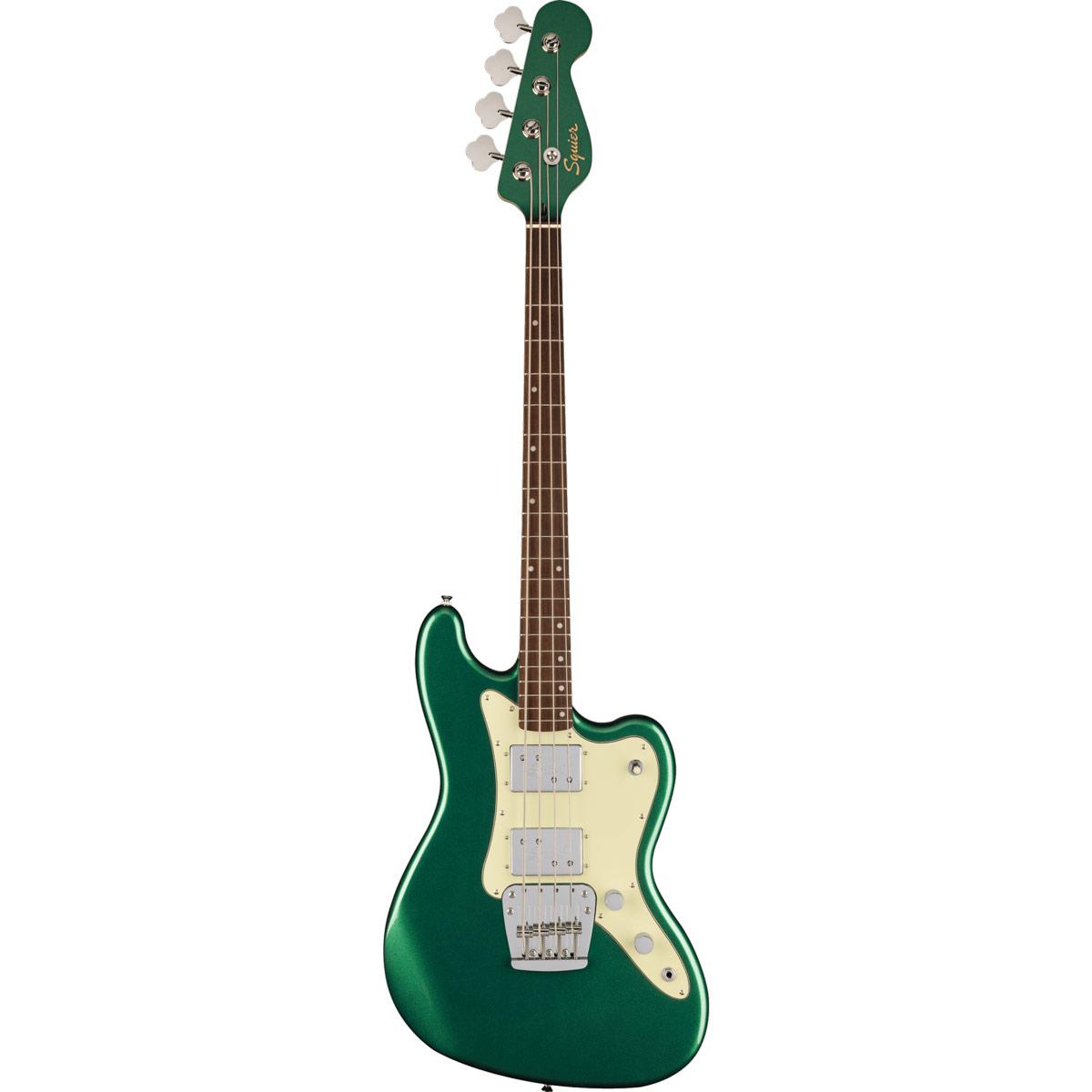 Squier Paranormal Rascal Bass HH, Laurel Fingerboard, Mint Pickguard, Sherwood Green