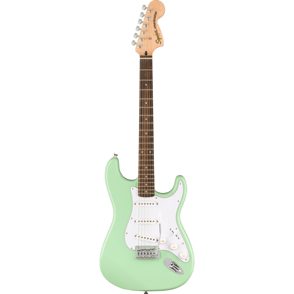 Squier FSR Affinity Series™ Stratocaster, Laurel Fingerboard, White Pickguard - Surf Green