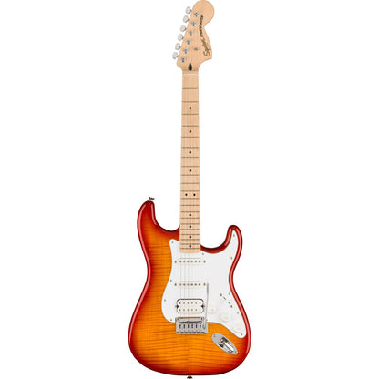 Squier Affinity Series™ Stratocaster FMT HSS, Maple Fingerboard, White Pickguard - Sienna Sunburst