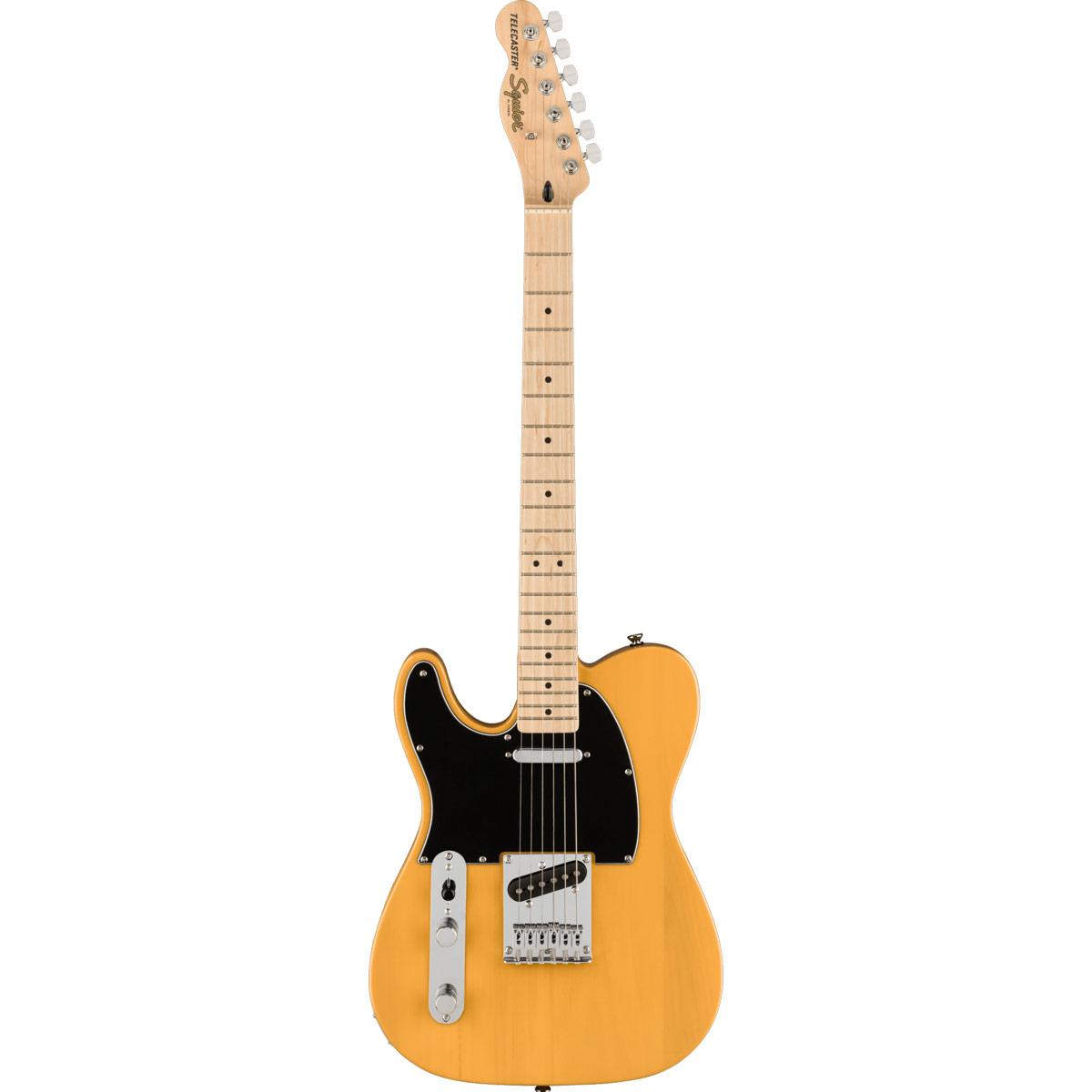Squier Affinity Series Telecaster Left-Handed, Maple Fingerboard, Black Pickguard - Butterscotch Blonde