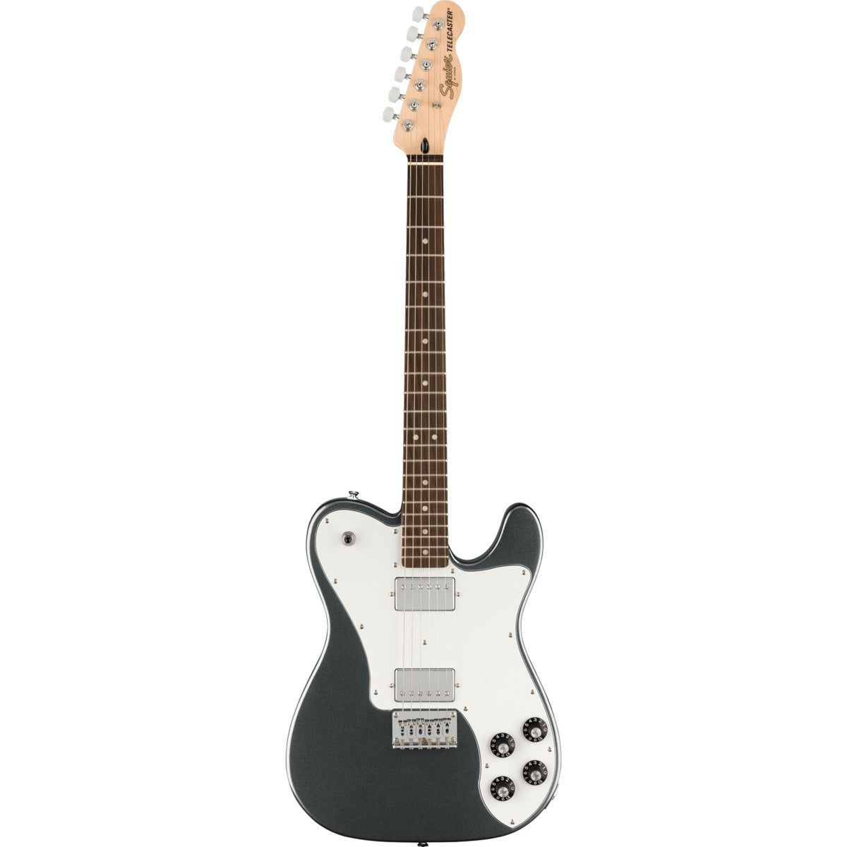 Squier Affinity Series Telecaster Deluxe, Laurel Fingerboard, White Pickguard - Charcoal Frost Metallic