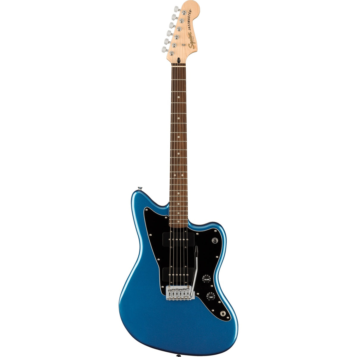 Squier Affinity Series Jazzmaster, Laurel Fingerboard, Black Pickguard - Lake Placid Blue