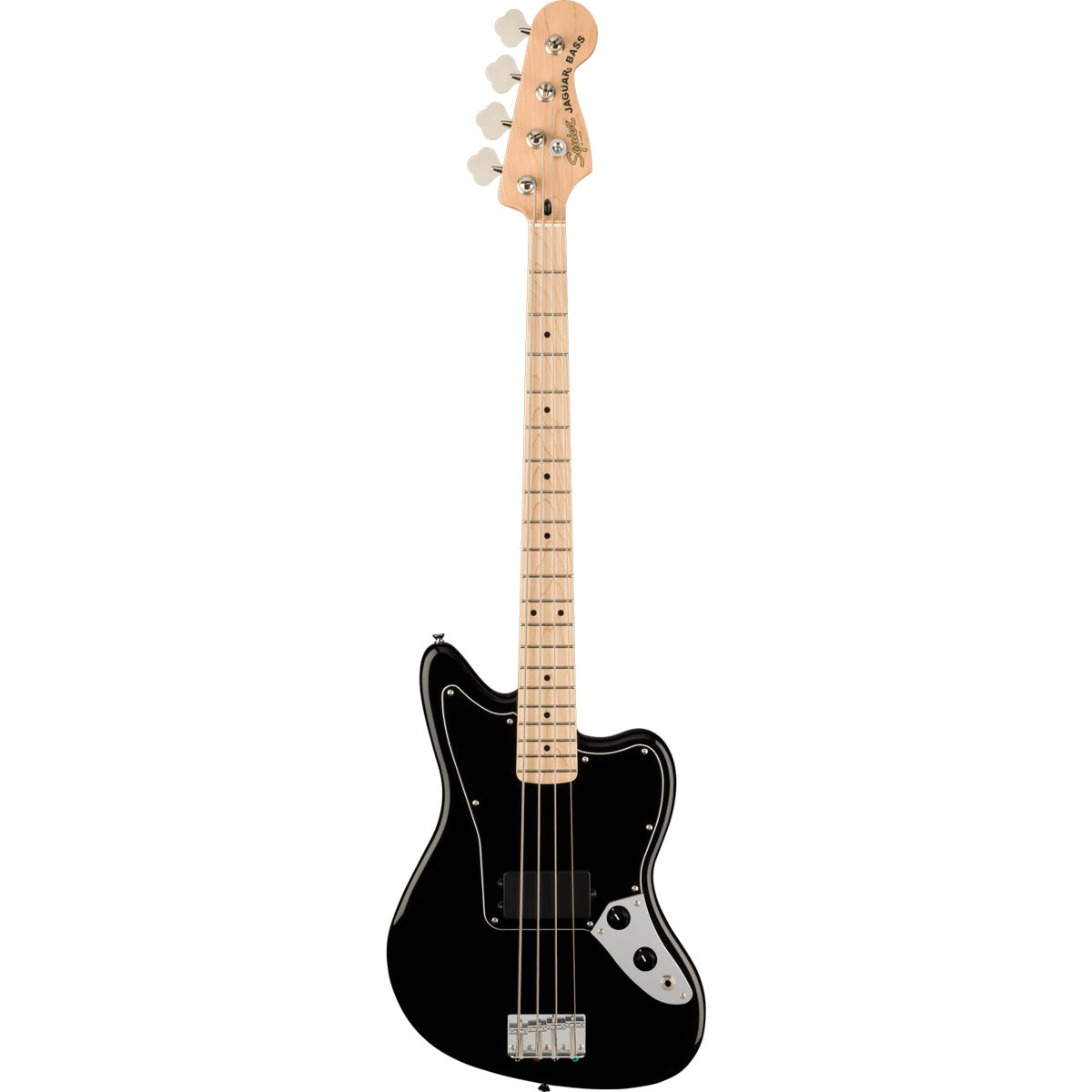 Squier Affinity Series Jaguar Bass H, Maple Fingerboard, Black Pickguard - Black