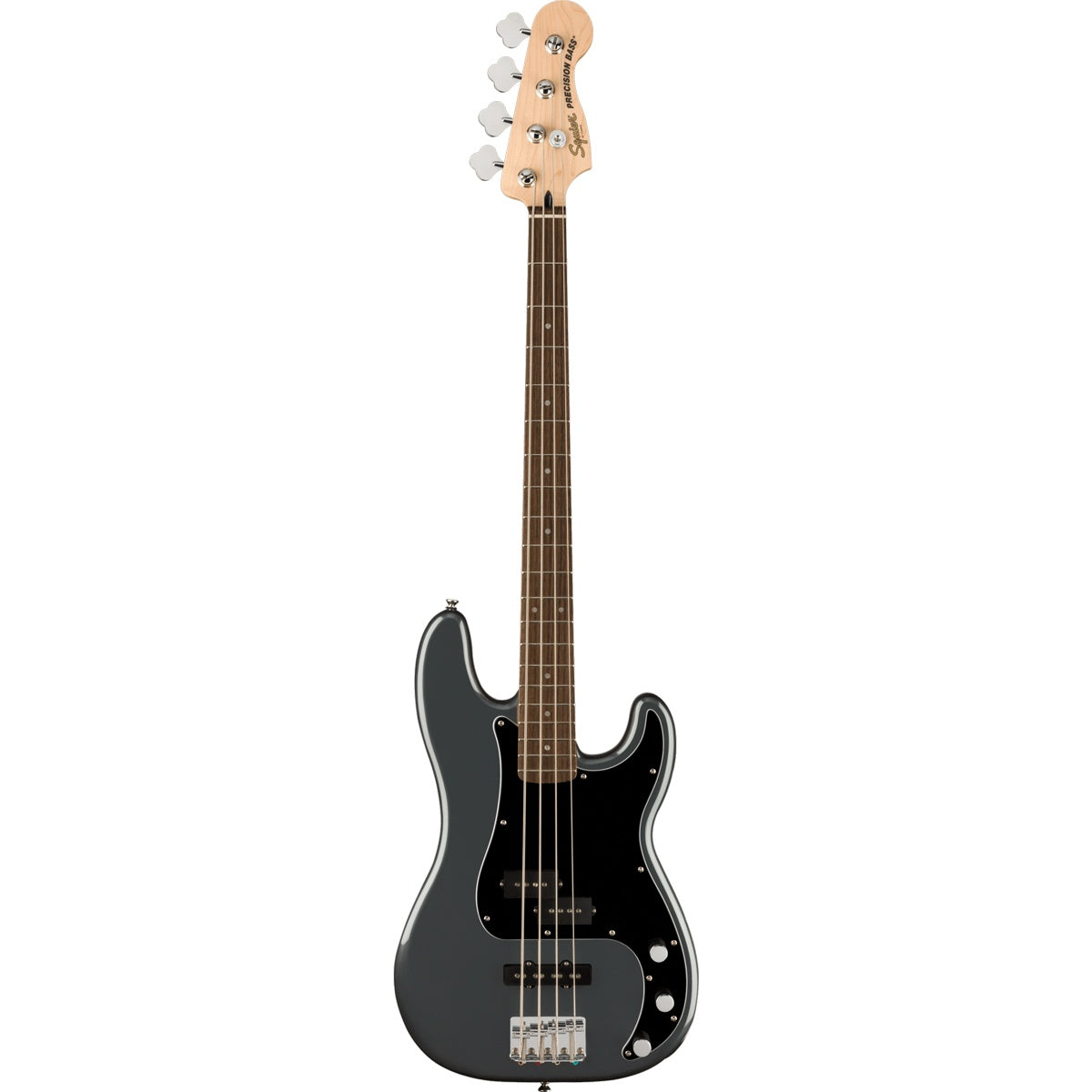 Squier Affinity Series Precision Bass PJ, Laurel Fingerboard, Black Pickguard - Charcoal Frost Metallic