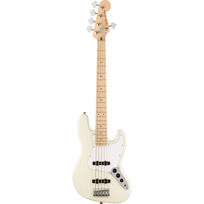 Squier Affinity Series Jazz Bass V, Maple Fingerboard, White Pickguard - Olympic White