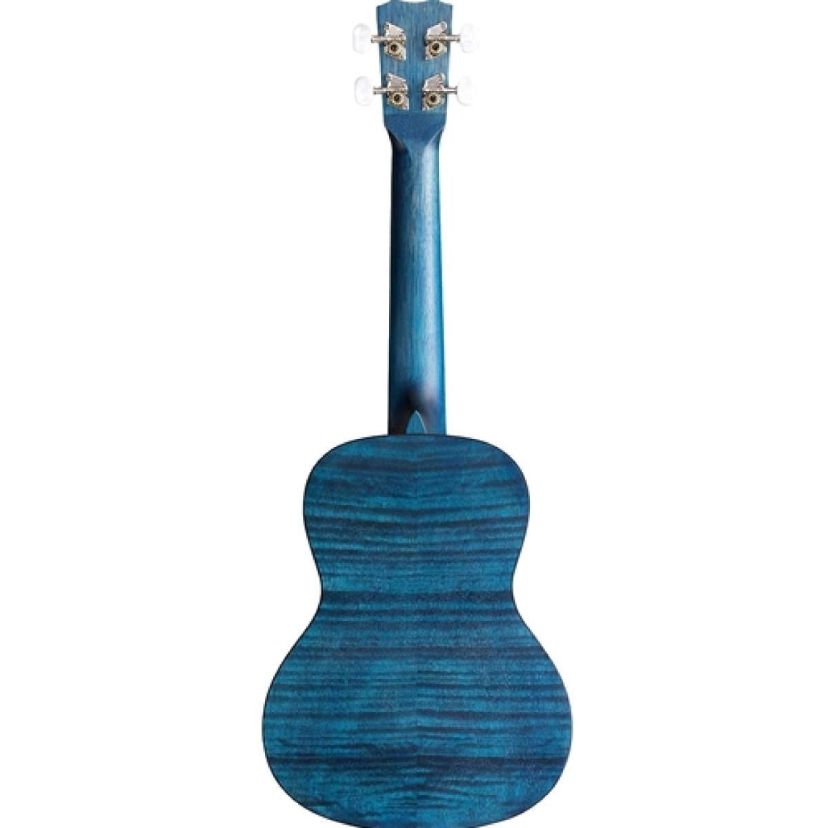 Cordoba 15CFM Exotic Flamed Mahogany Concert Ukulele - Sapphire Blue