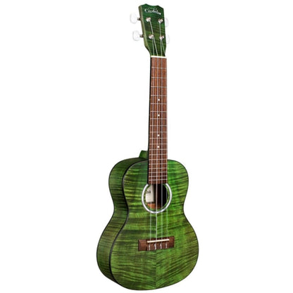 Cordoba Exotic Flamed Mahogany Concert Ukulele - Jade Green