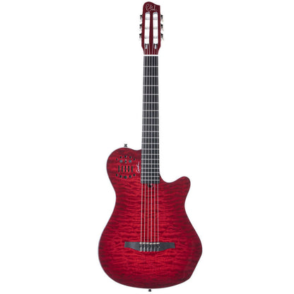 Godin ACS Grand Concert Quilted Maple - Trans Red