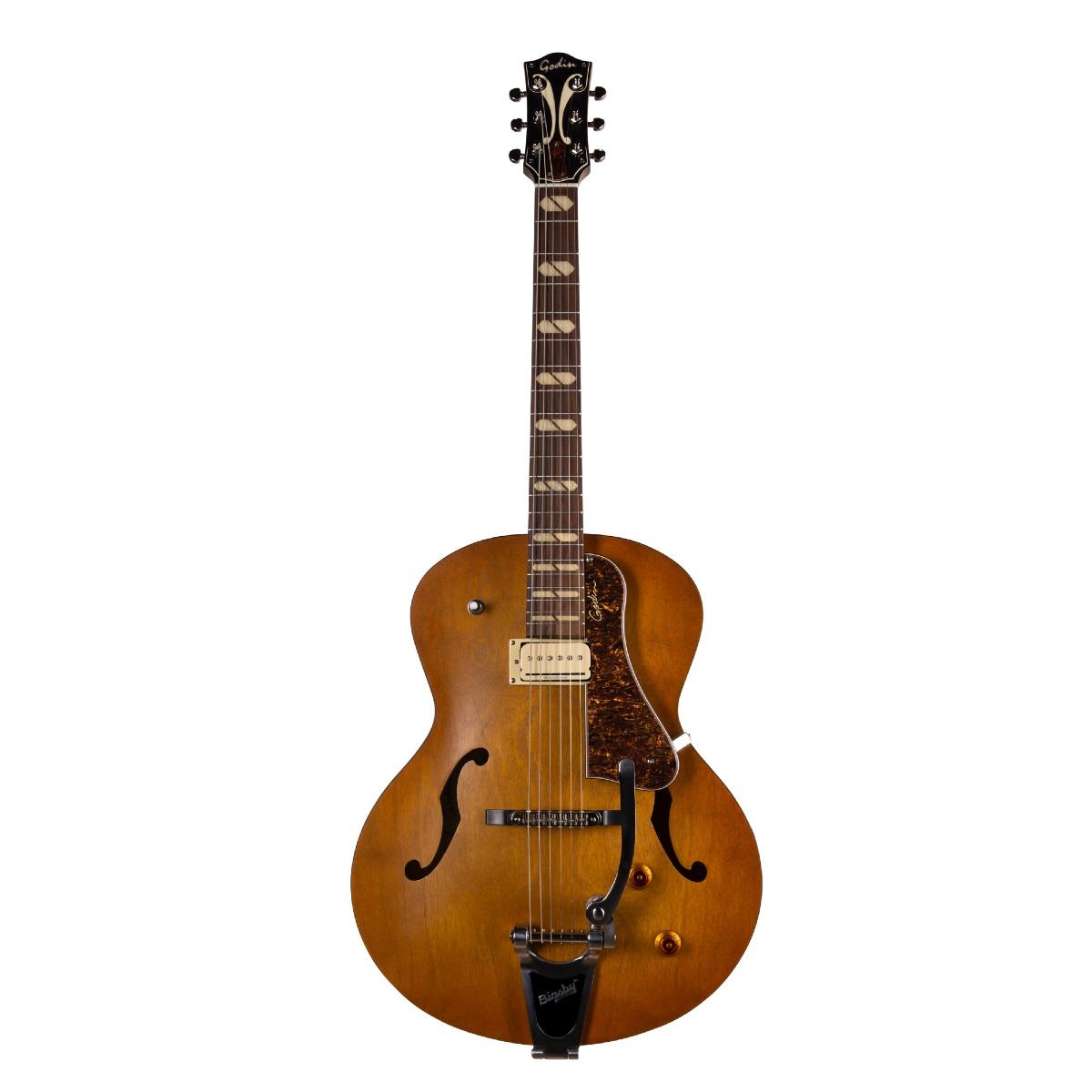 Godin 5th Avenue Jumbo P-Rail Harvest Gold