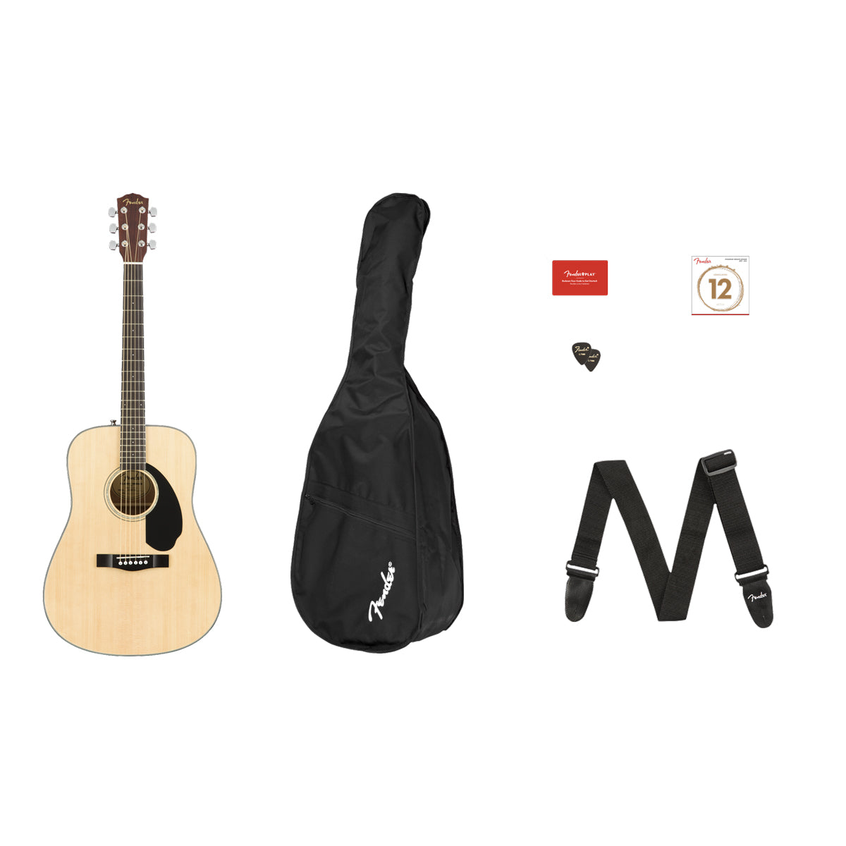 Fender CD-60S Dreadnought Pack V2 - Natural