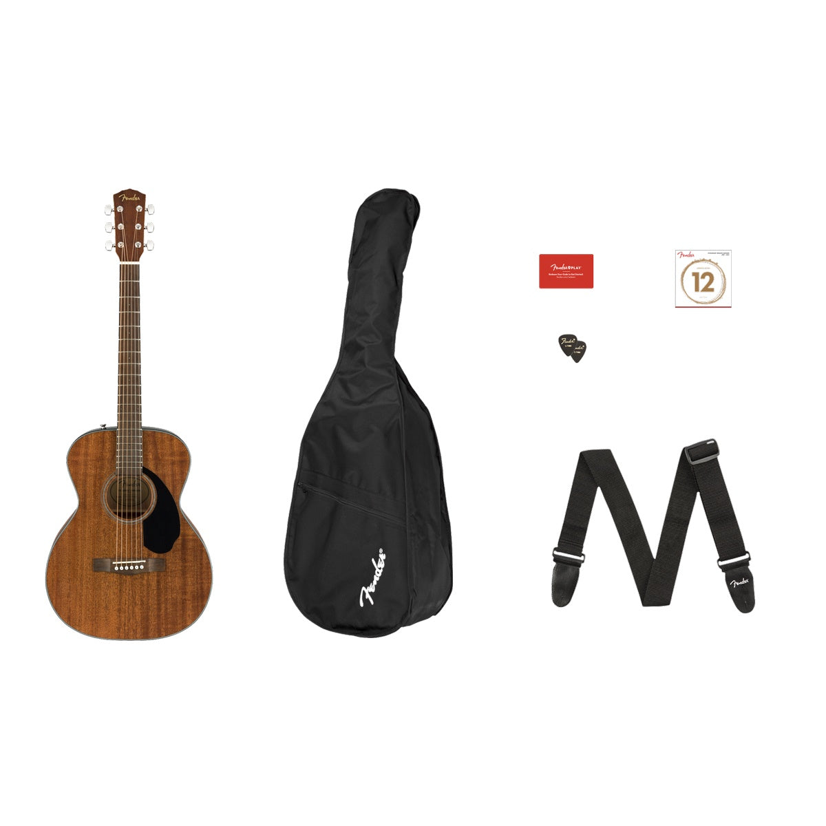 Fender CC-60S Concert Pack V2 - All-Mahogany