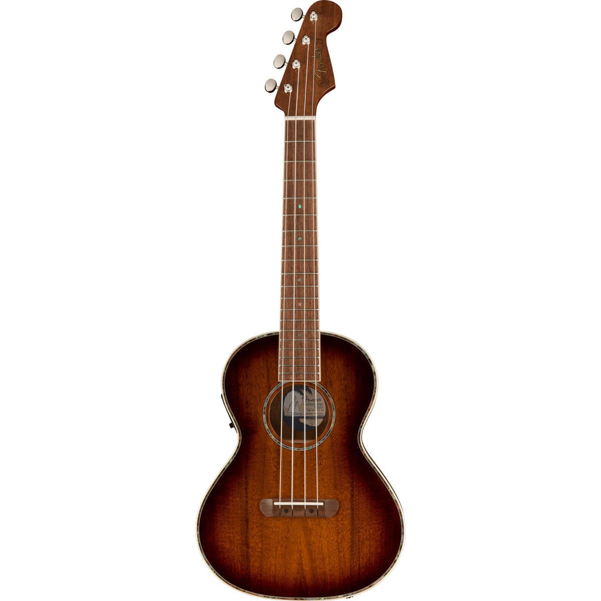 Fender Montecito Tenor Ukulele, Walnut Fingerboard, Shaded Edge Burst