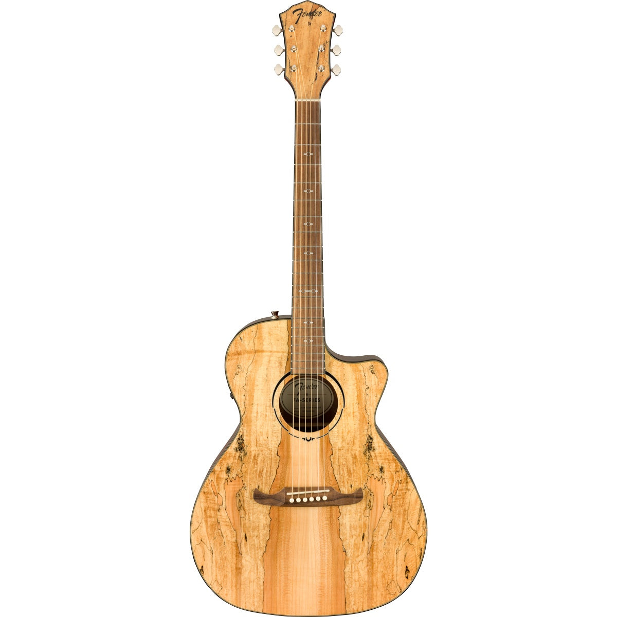 Fender 2019 Limited Edition FA-345CE Auditorium, Spalted Maple Top, Laurel Fingerboard - Natural