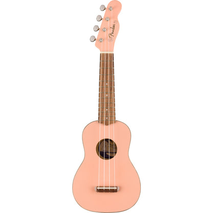 Fender Venice Soprano Uke, Walnut Fingerboard - Shell Pink