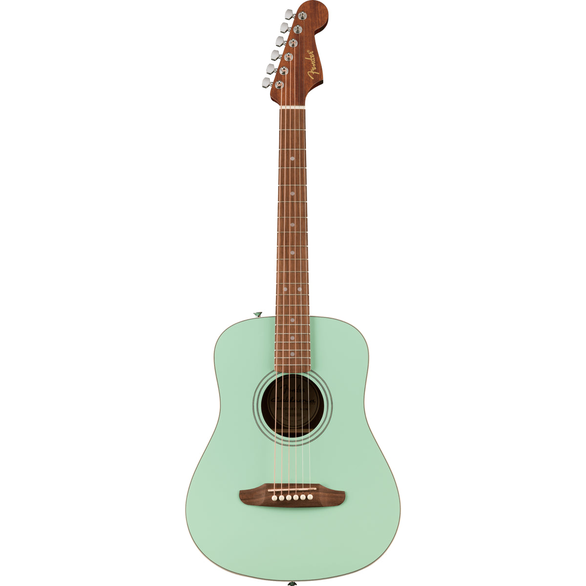 FENDER California Standard Redondo Mini with Bag, Spruce Top, Surf Green