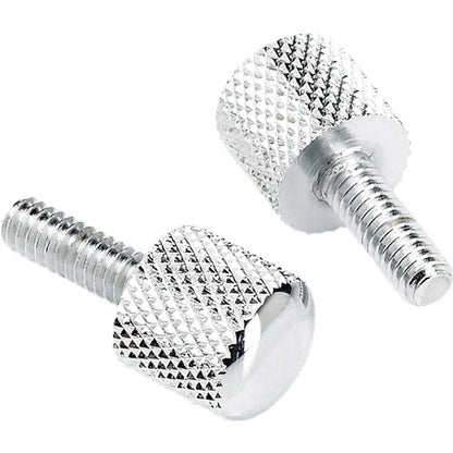 Fender Pure Vintage "Piggyback" Thumb Screws, (2) - Chrome