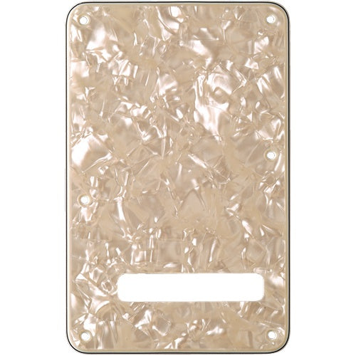 Fender Backplate, Stratocaster - White Moto, 4-Ply