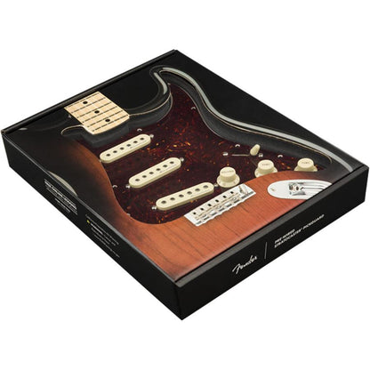 Fender Pre-Wired Strat Pickguard, Hot Noiseless SSS, Tortoise Shell 11 Hole PG