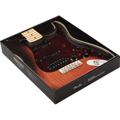 Fender Pre-Wired Strat Pickguard, Shawbucker Bridge/Gen 4 Noiseless Neck/Middle HSS, Tortoise Shell 11 Hole PG