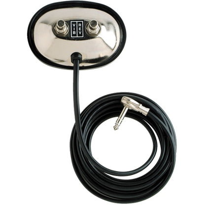 Fender 2-Button Vintage-Style Footswitch: Vibrato / Reverb On/Off with 1/4" Jack