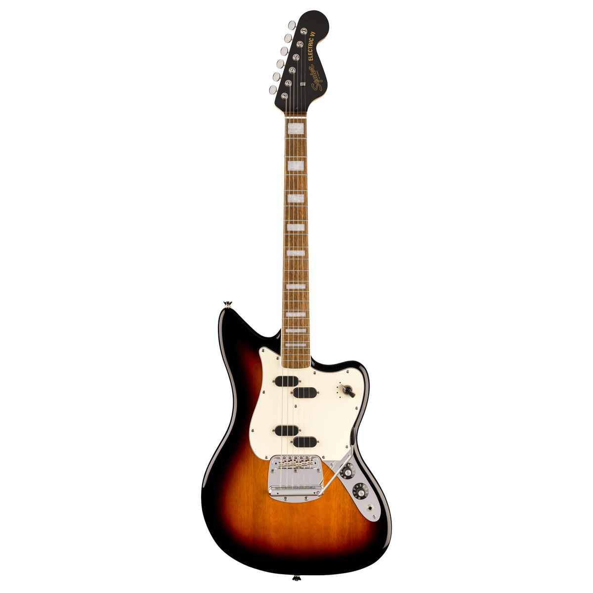 SQUIER Paranormal Electric VI - Laurel Fingerboard - Parchment Pickguard - 3-Color Sunburst