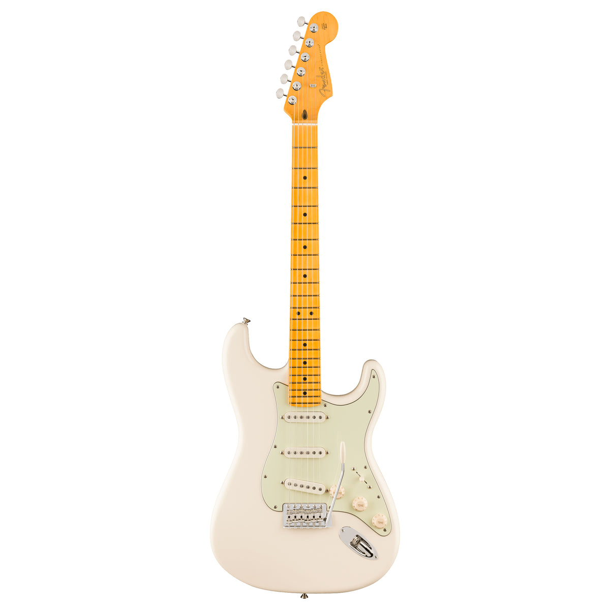 FENDER American Professional Classic Stratocaster® en édition limitée avec Fender® Silent System™ - Touche en érable - Olympic White