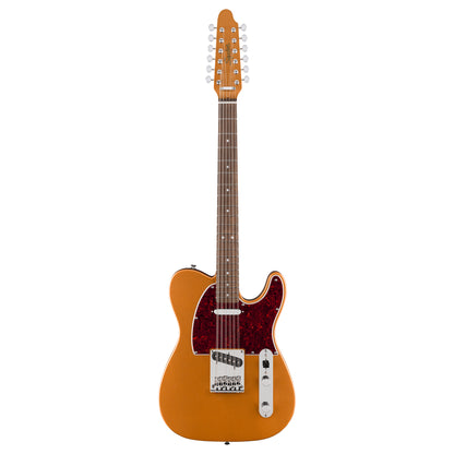 SQUIER Paranormal Troy Van Leeuwen Telecaster® XII - Touche en laurier - Plaque de protection écaille de tortue - Cuivré