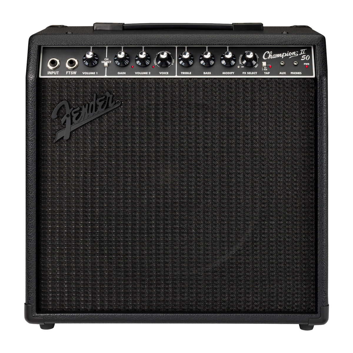 FENDER Champion™ II 50 Blackout Combo Guitar Amplifier - 120V