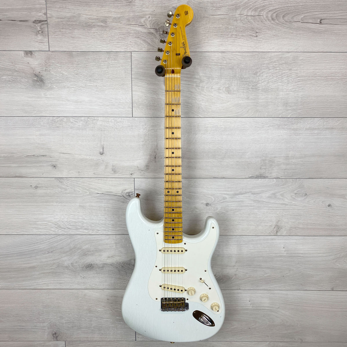 FENDER Custom Shop 58 Stratocaster Journeyman Maple Neck - Olympic White