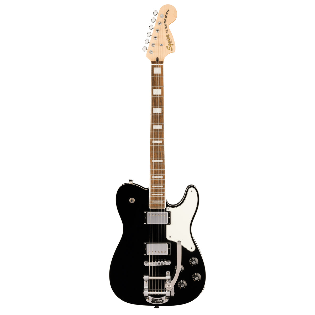 SQUIER Paranormal Troublemaker Telecaster® Deluxe Bigsby® - Laurel Fingerboard - Parchment Pickguard - Black