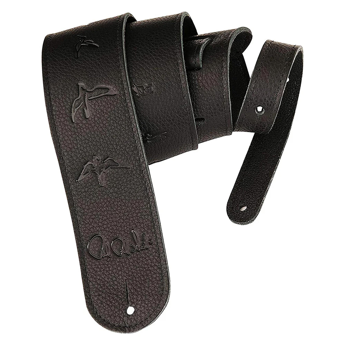 PRS Paul Reed Smith Black Leather Birds Strap