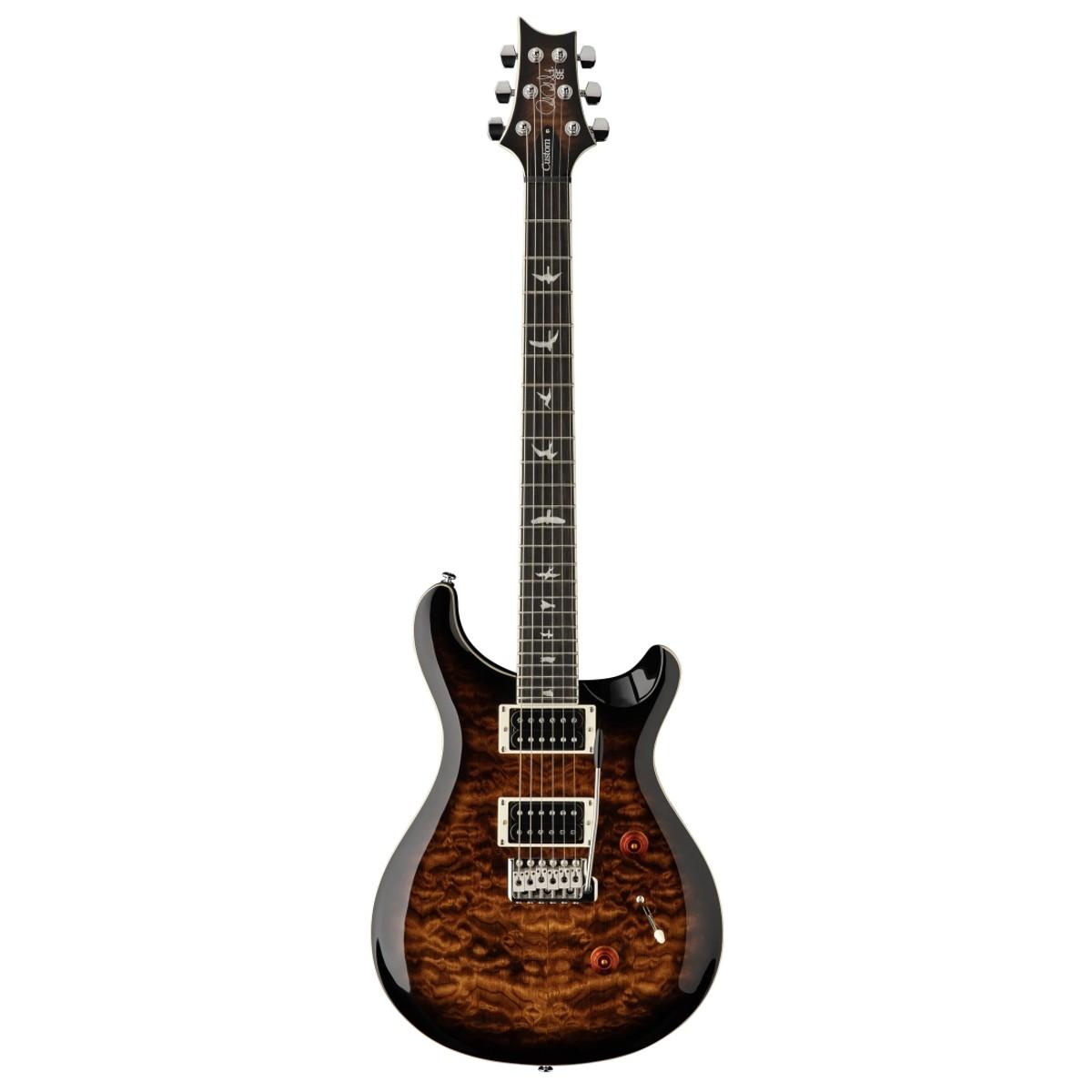 PRS Guitars SE Custom 24 Quilt Electric Guitar with Gigbag - Black Gold Burst