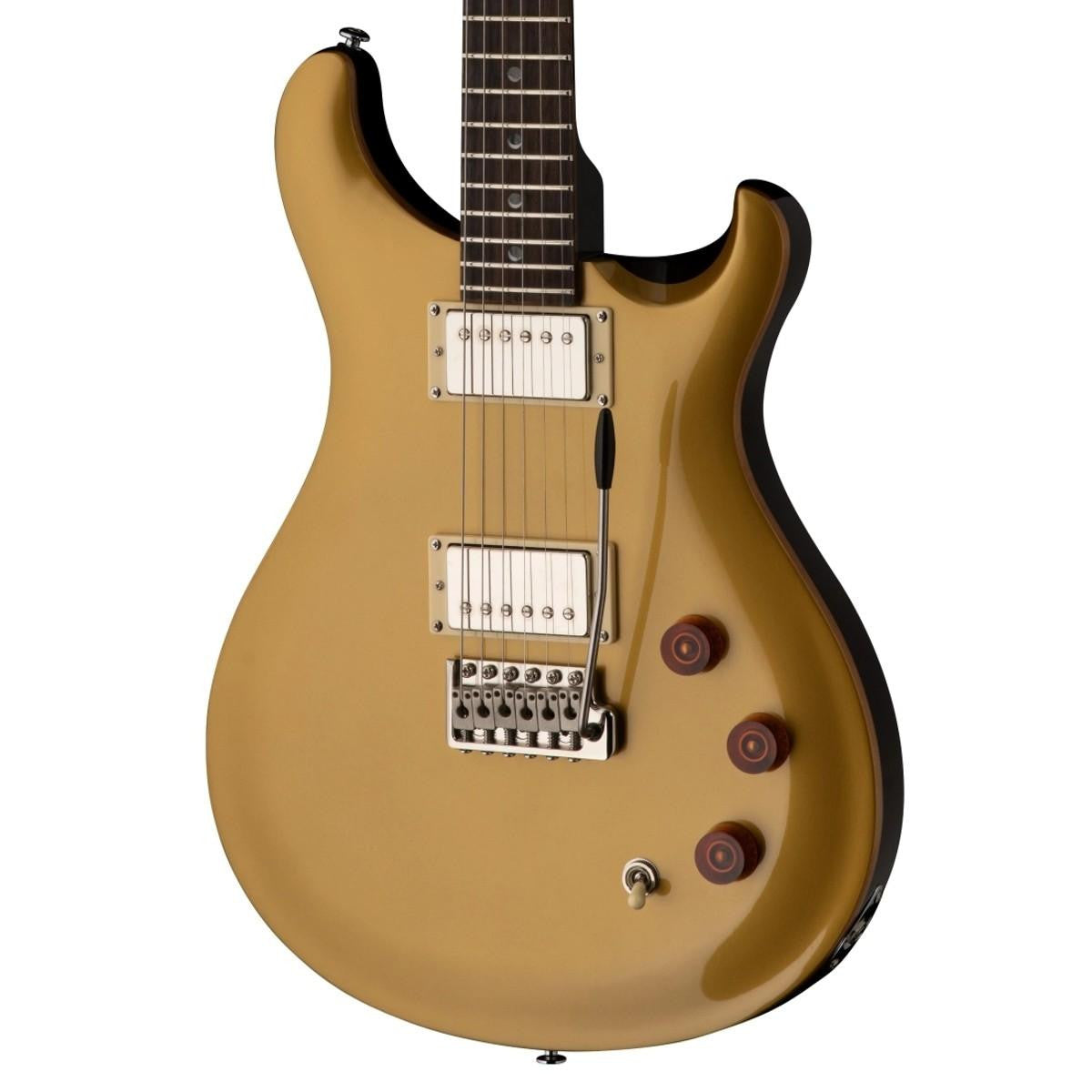 PRS Guitars SE DGT Electric Guitar with Gig Bag, Moons Inlay - Gold Top