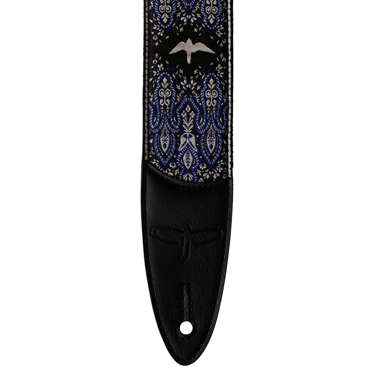 PRS Paul Reed Smith 2" Guitar Strap, Custom Jacquard Birds Fleur - Charcoal