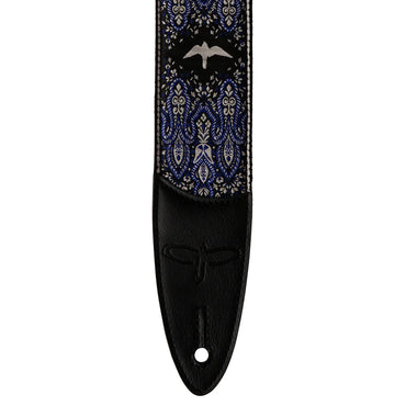PRS Paul Reed Smith 2" Guitar Strap, Custom Jacquard Birds Fleur - Anthracite