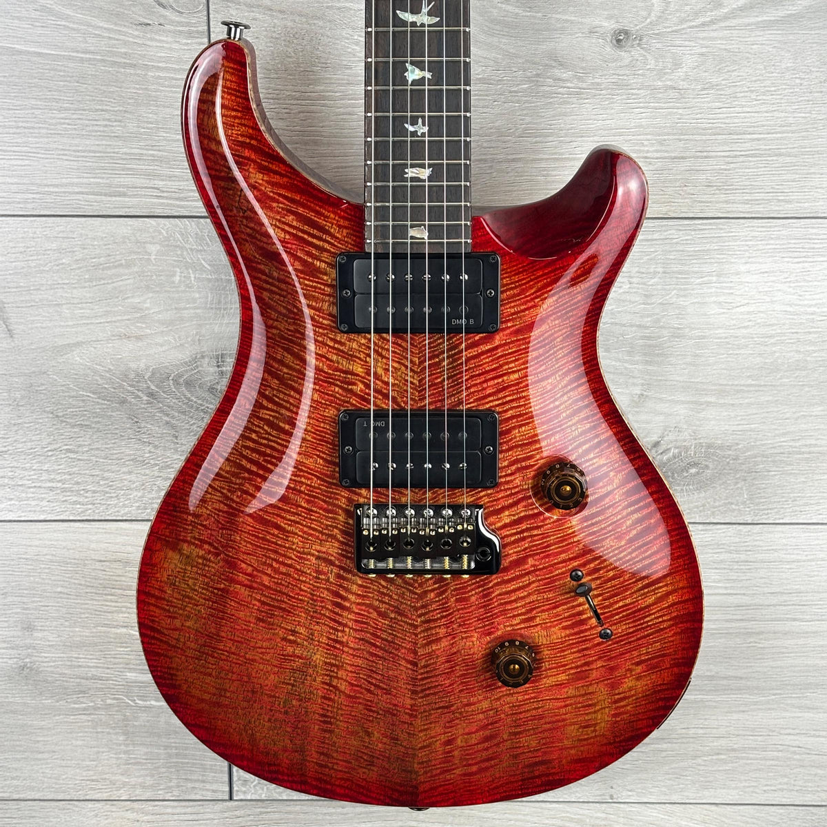 PRS Custom 24, Flame Mango select top, Blood Orange