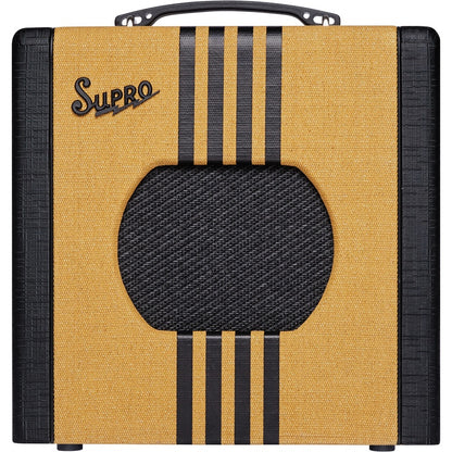 Supro 1818TB Delta King 8 1 x 8-inch 1-watt Tube Guitar Combo Amplifier-Tweed & Black 1818-tb
