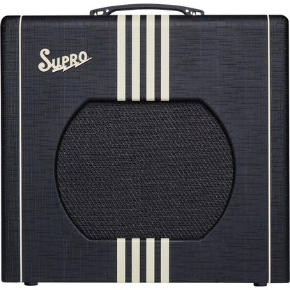 Supro 1822RBC Delta King 12 15-Watt 1x12 Guitar Combo Amplifier with Reverb-Black & Cream 1822rbc
