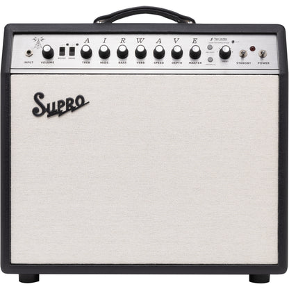 SUPRO 1825RT Airwave 1x12" 25W Guitar Combo Amplifier with On-Board Cab Sims, Black & Cream