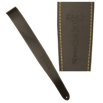 Martin Guitars Leather Guitar Strap w/ Embossed Logo, Slim Style - Brown