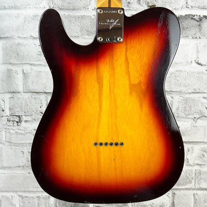 Fender Custom Shop 1959 Telecaster Journeyman Relic, 1-Piece Rift Sawn Maple Neck Fingerboard, Faded Aged Chocolate 3-Color Sunburst