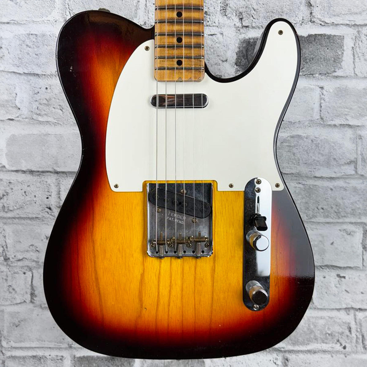 Fender Custom Shop 1959 Telecaster Journeyman Relic, 1-Piece Rift Sawn Maple Neck Fingerboard, Faded Aged Chocolate 3-Color Sunburst
