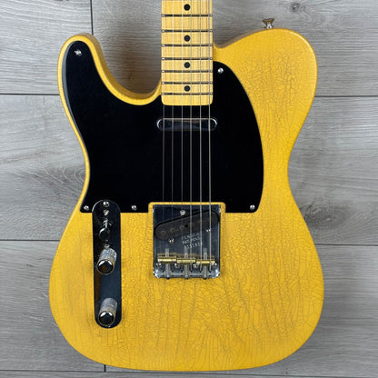 FENDER Custom Shop 1951 Nocaster Left-Handed Closet Classic, Maple Neck - Faded Aged Nocaster Blonde