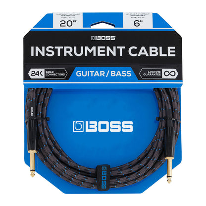 BOSS BIC-20 1/4" TS Straight-to-Straight Instrument Cable - 20'
