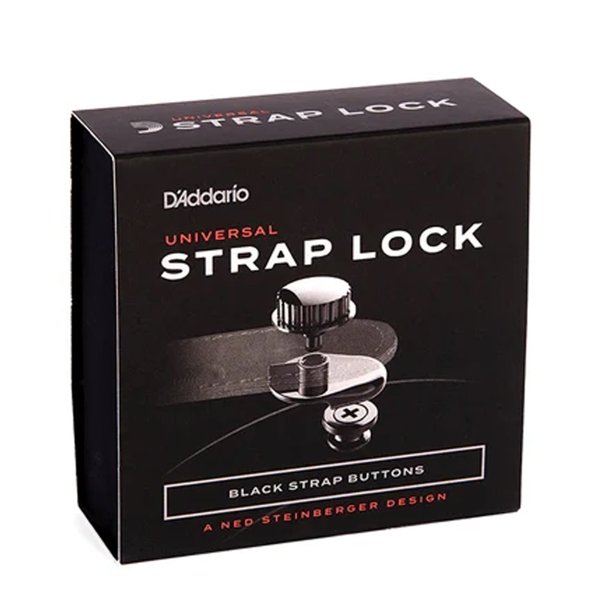 D'ADDARIO Système d'attache-courroie universel - Noir