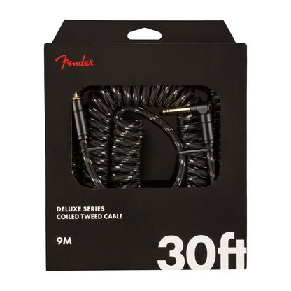 FENDER Deluxe Câble spiralé - 30 pi - Tweed noir
